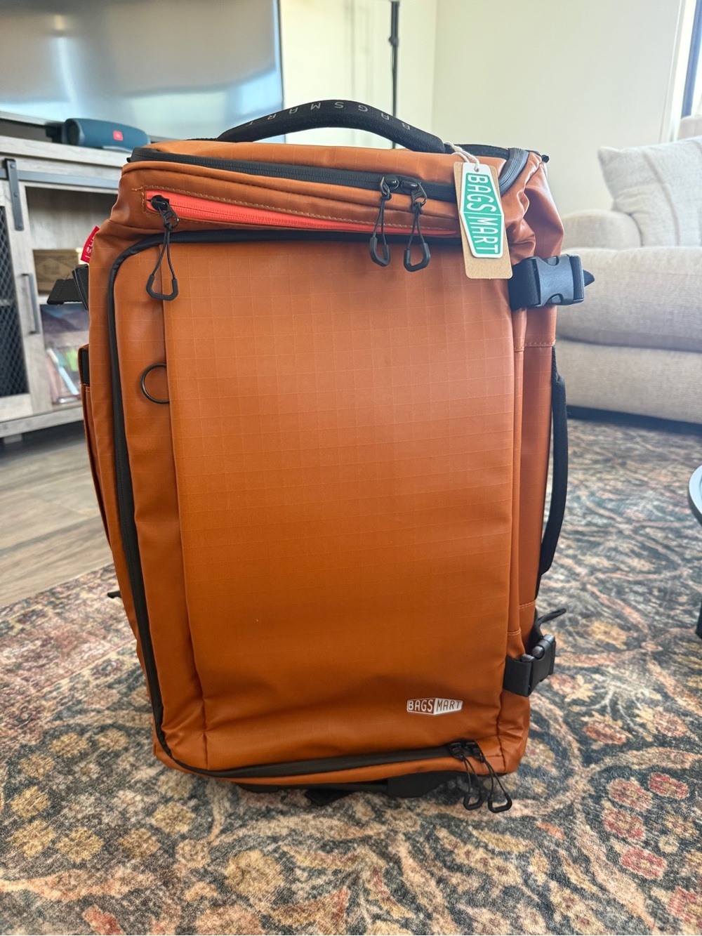 BAGSMART Blast Pro 43L Roller Backpack for Traveling